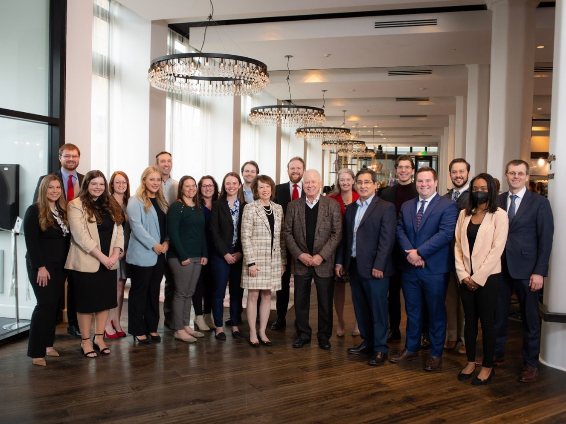 Lunsford Academy students with dean