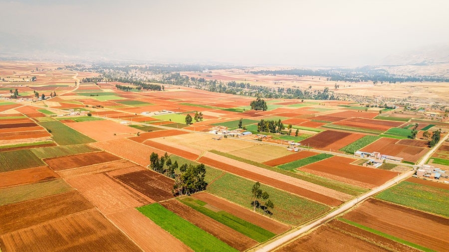 Photo of a colorful rural landscape